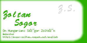 zoltan sogor business card